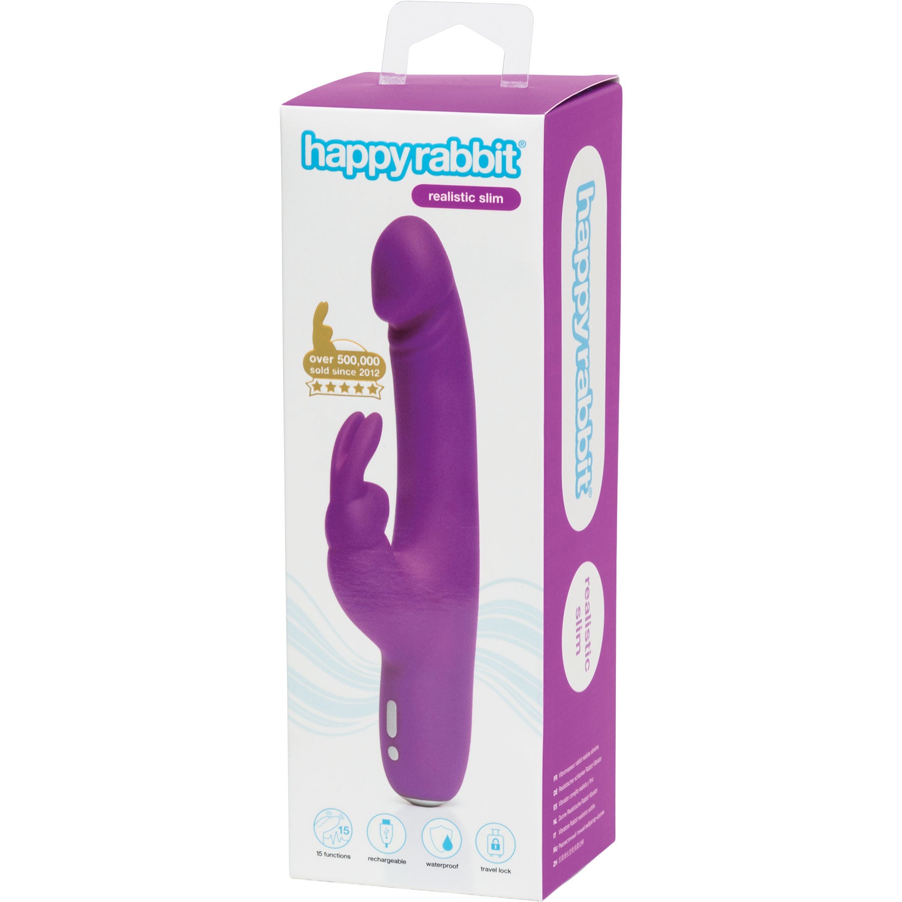 Happy Rabbit Slimline Realistic Rechargeable Silicone Rabbit Vibrator — 2 | Massage & wellness devices | discreet sex toys USA