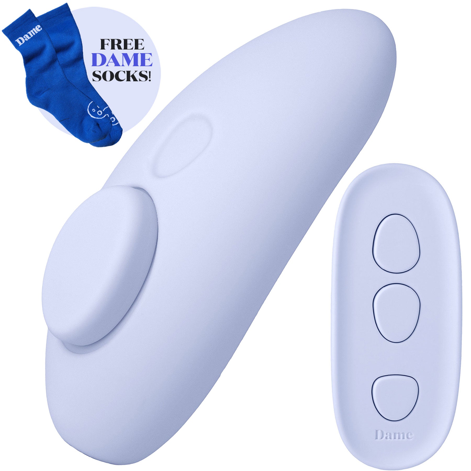 Lay Panty Vibrator With Remote By Dame | Free Socks! | Massage & wellness devices | discreet sex toys USA