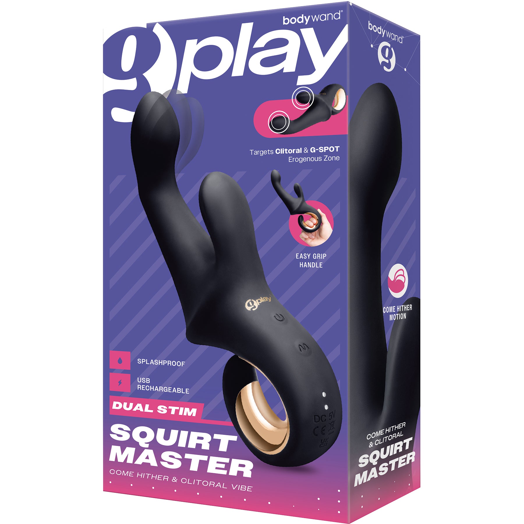Bodywand G-Play Dual Stimulation Squirt Master Vibrator With Come Hither Motion — 2 | Massage & wellness devices | discreet sex toys USA