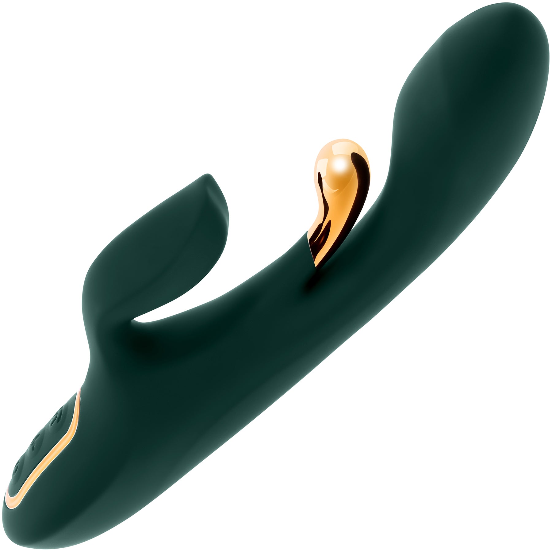Golden Goddess G-Spot & Clitoral Rabbit Vibrator By Evolved Novelties | Massage & wellness devices | discreet sex toys USA