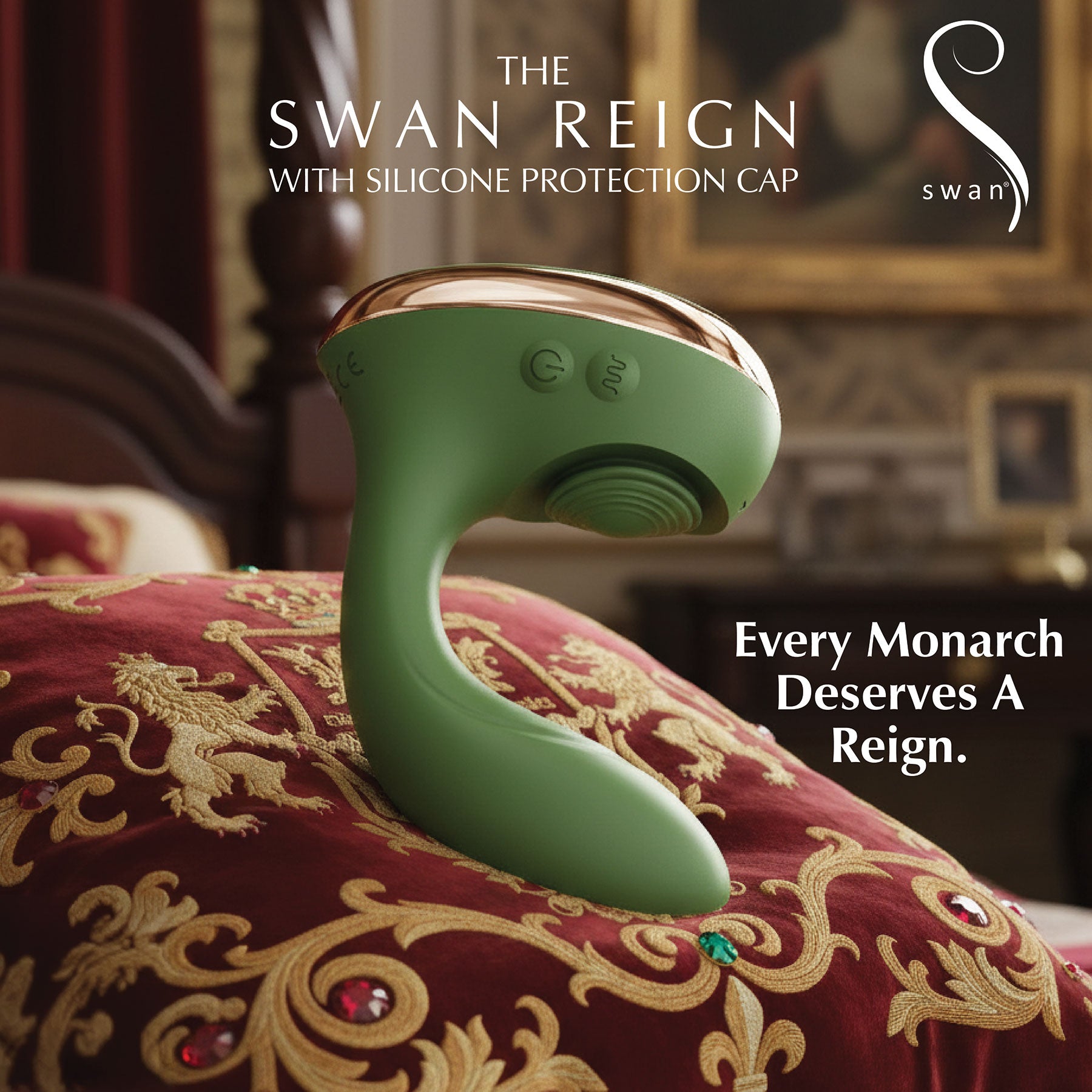 Swan Reign Dual Stimulation Pulsing Silicone Vibrator — 2 | Massage & wellness devices | discreet sex toys USA