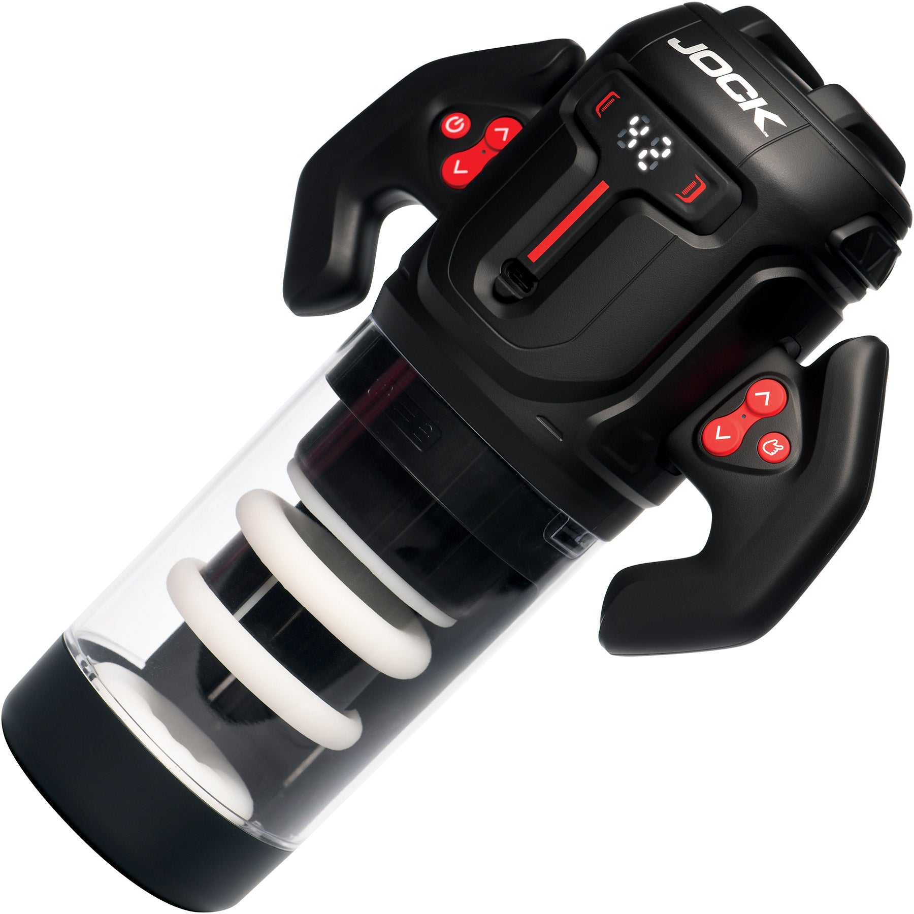 Jock Turbo Spin Thrusting & Rotating Rechargeable Penis Masturbator | Men’s care devices | discreet sex toys USA
