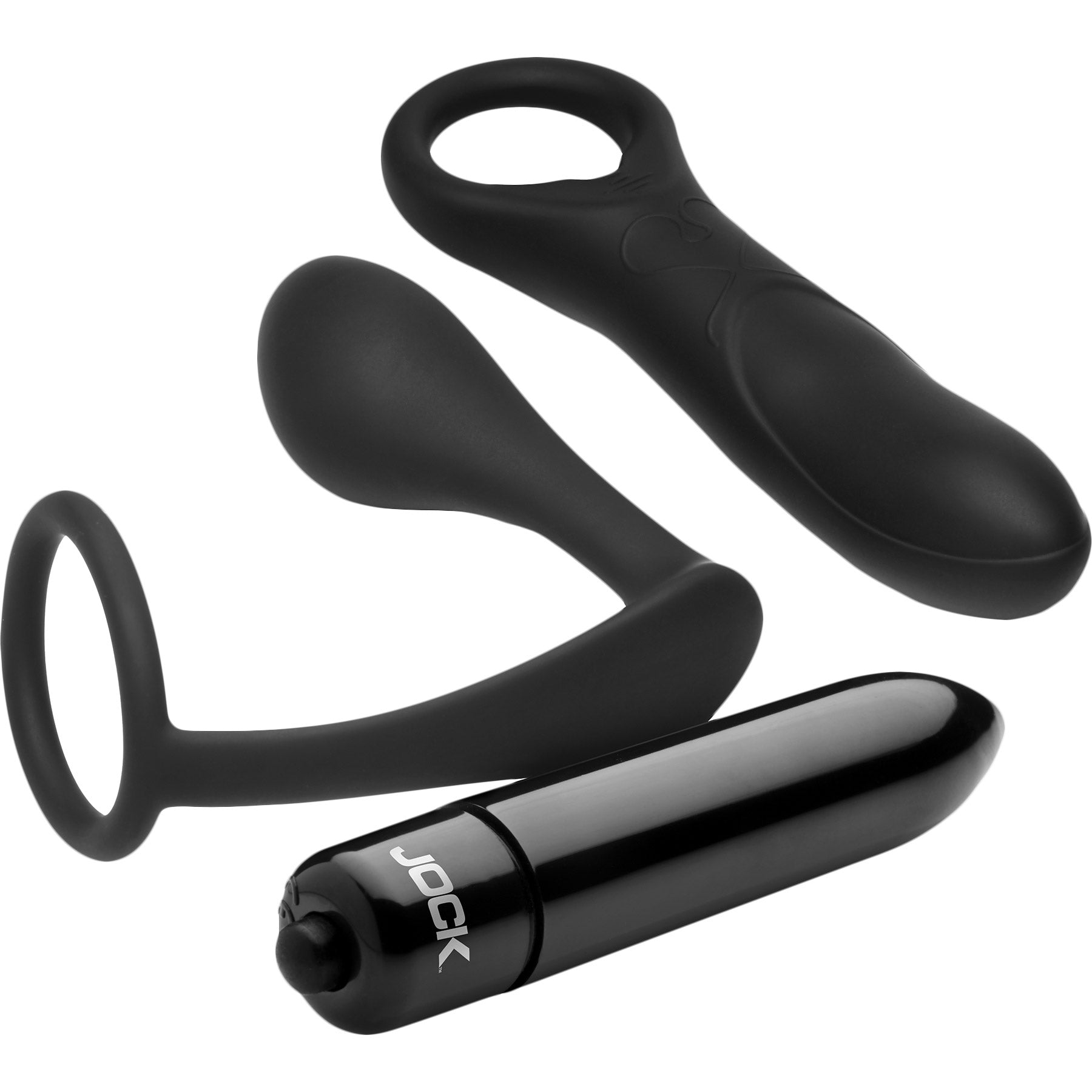 Jock P-Spotter Rechargeable Silicone Prostate Vibrator Set | Massage & wellness devices | discreet sex toys USA