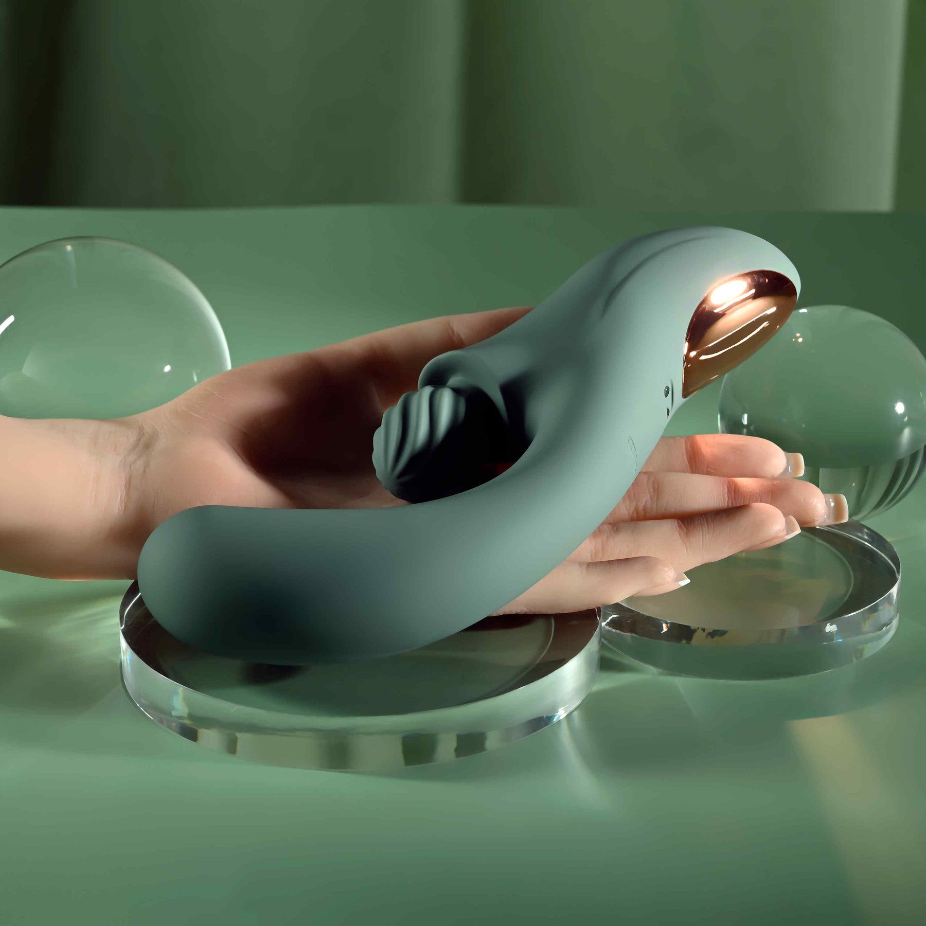 Spiral Charm Rechargeable Dual Stimulation Vibator By Evolved Novelties — 2 | Premium couples toys | discreet sex toys USA