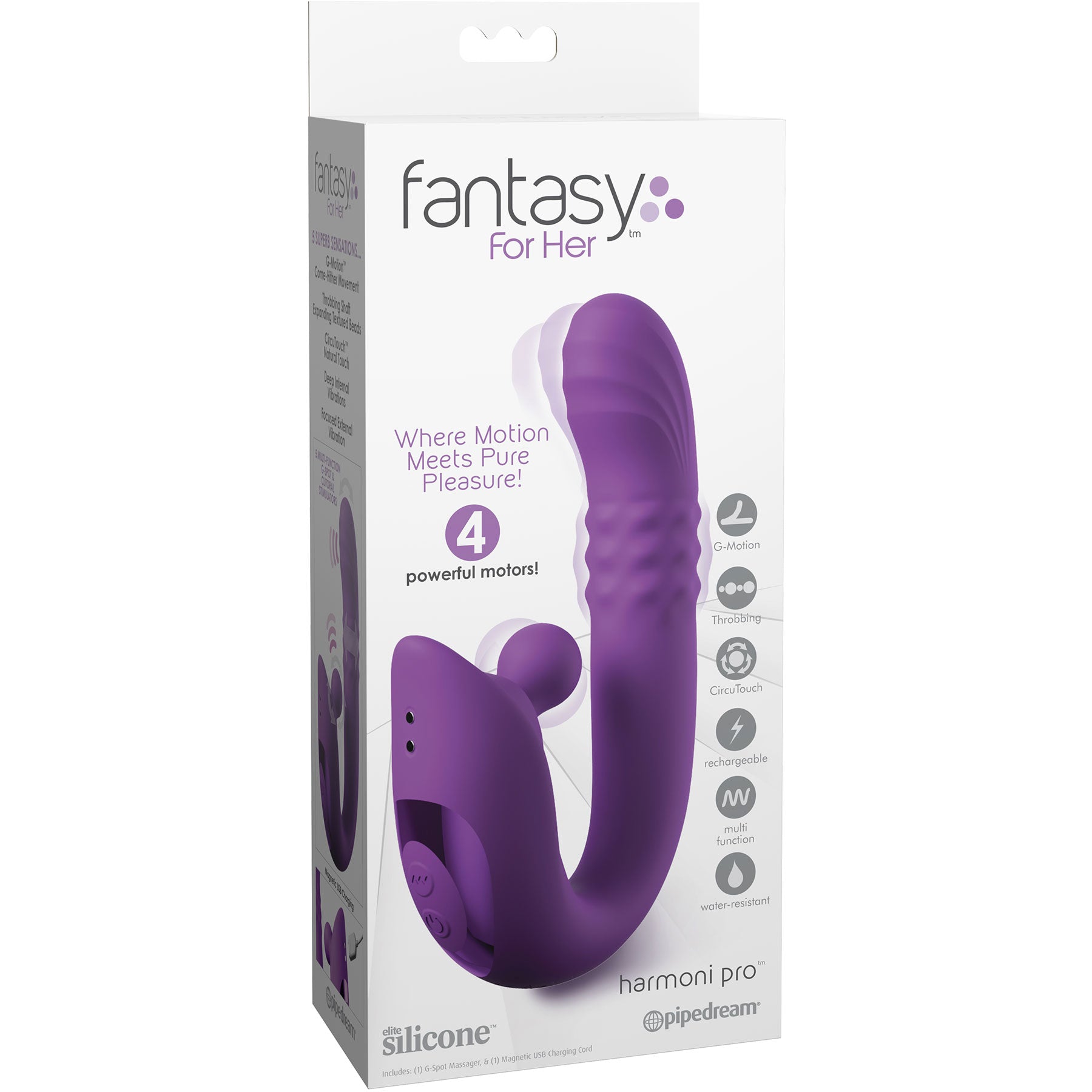 Fantasy For Her Harmoni Pro Dual Stimulation Vibrator With G-Motion — 2 | Massage & wellness devices | discreet sex toys USA