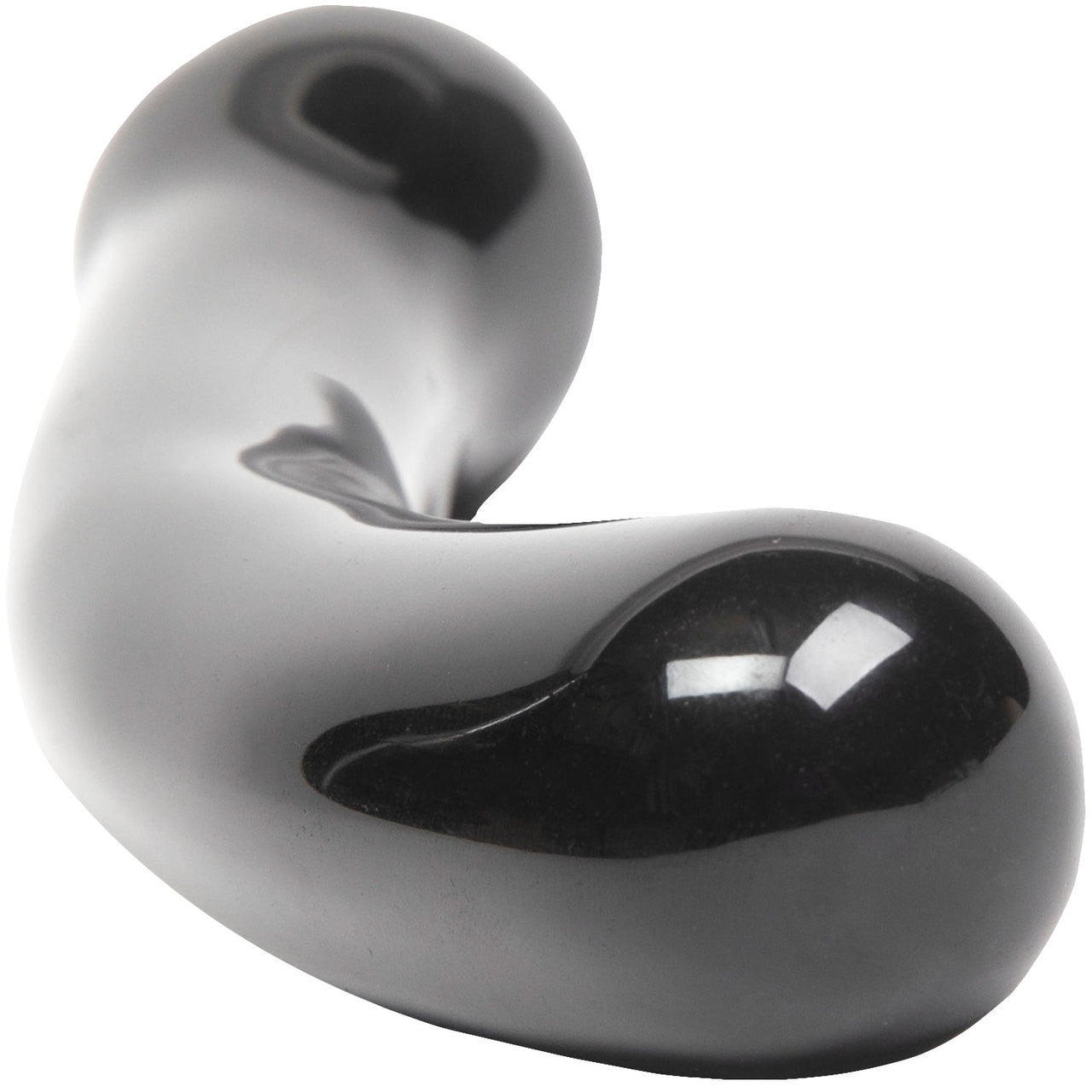 The Xaga Curve Black Obsidian Crystal Dildo By Chakrubs — 3 | For her — realistic designs | discreet sex toys USA