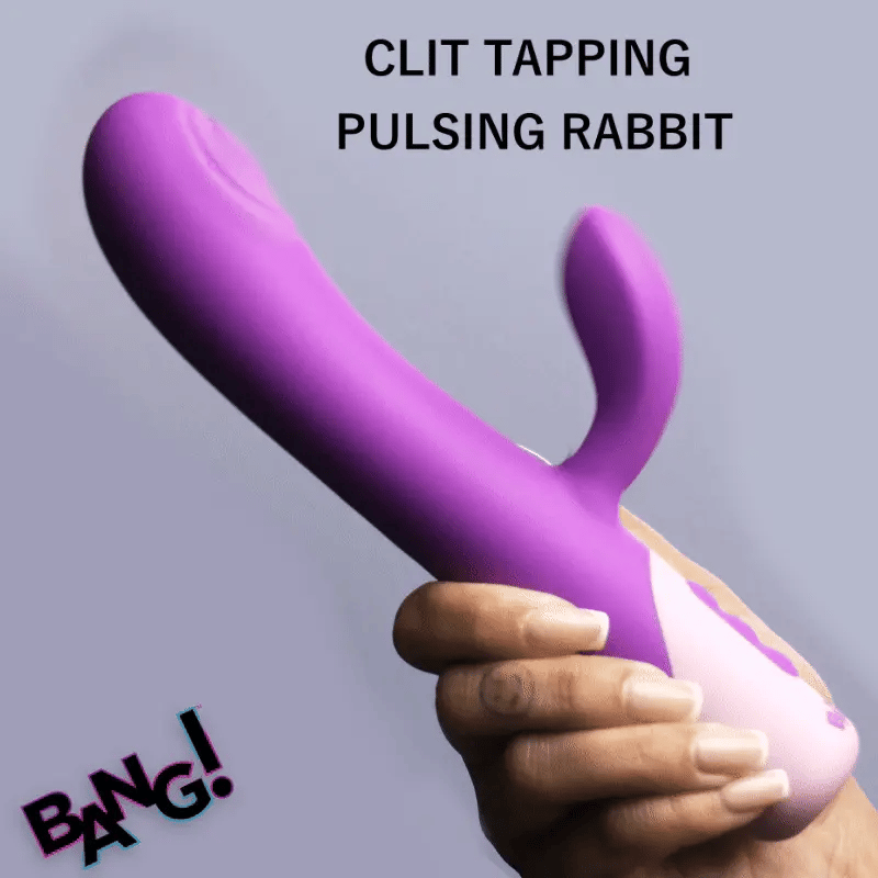 Bang! Clit Tapping & G-Spot Pulsing Rechargeable Rabbit Vibrator — 2 | Massage & wellness devices | discreet sex toys USA