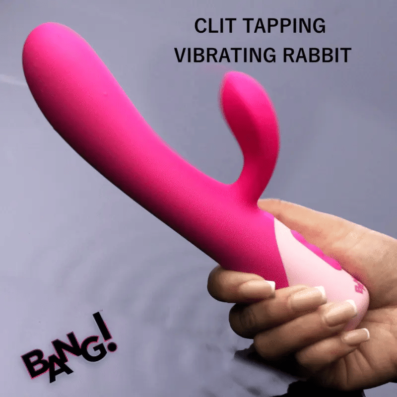 Bang! Clit Tapping Rechargeable Silicone Rabbit Vibrator — 2 | Massage & wellness devices | discreet sex toys USA