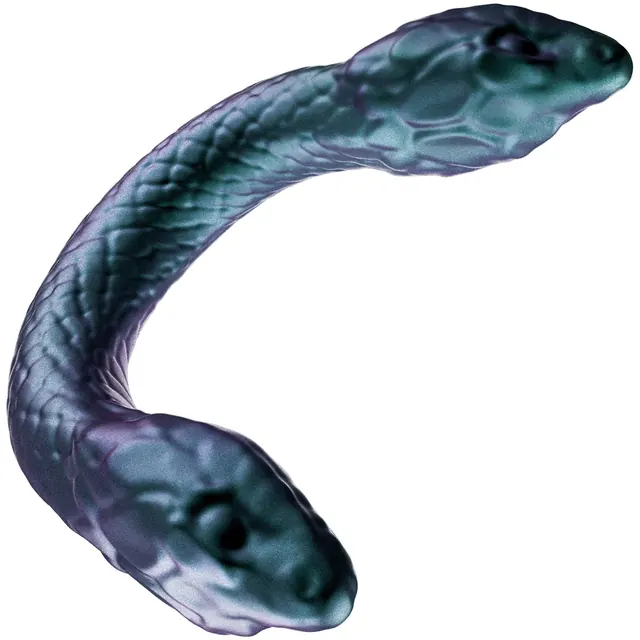 Temptasia Twin Python Silicone Double-Ended Posable Dildo | For her — realistic designs | discreet sex toys USA
