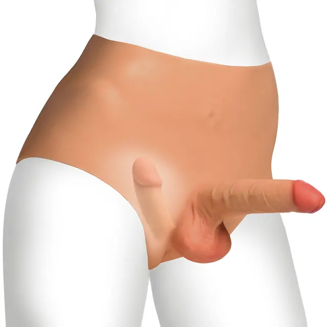 Master Series Double Boner Briefs Silicone Penis Panty | Premium couples toys | discreet sex toys USA