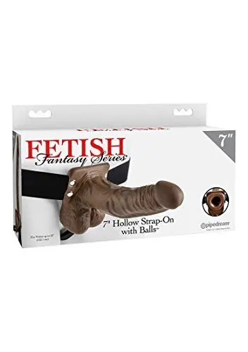 Piece 14 cm with Harness Brown | Premium couples toys | discreet sex toys USA