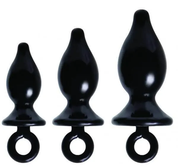Training from 3 Plugs Black | Elegant accessories | discreet sex toys USA